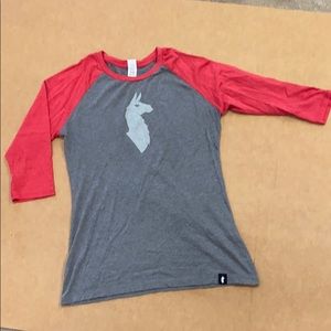 Cotopaxi baseball T-shirt size S Llama graphic